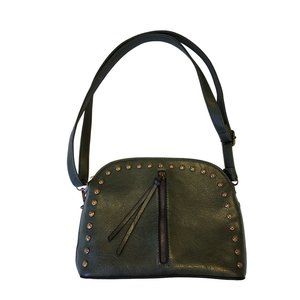 Sam And Hadley Olive Green Cross Body Purse with Gold Accents